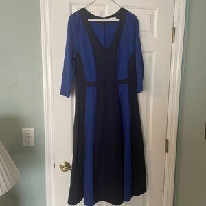 Boden Erin Ponte Long Sleeve Midi Dress Sz 10